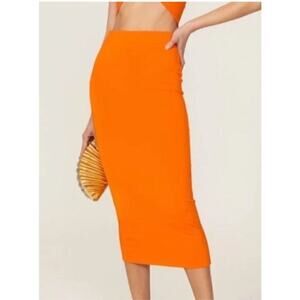 The Andamane Gisele Skirt Bodycon Arancione Orange Small